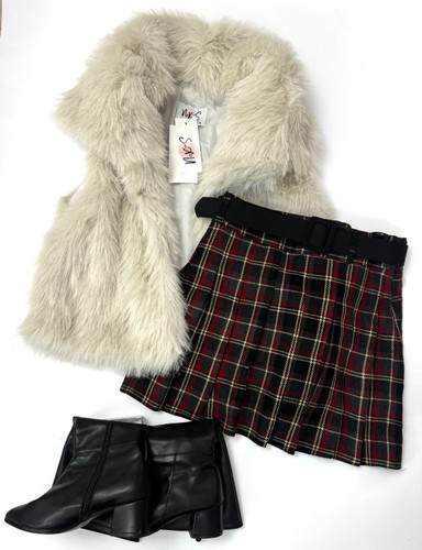 دامن کوتاه جنس پارچه کشمیر ترک